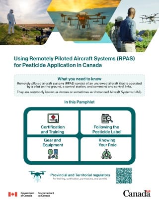 Using Remotely Piloted Aircraft Systems (RPAS) for Pesticide Application in Canada: What you need to know